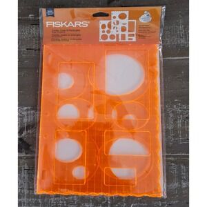 Fiskars Circles Ovals Rectangles Shape 3 Template Set Scrapbooking Craft